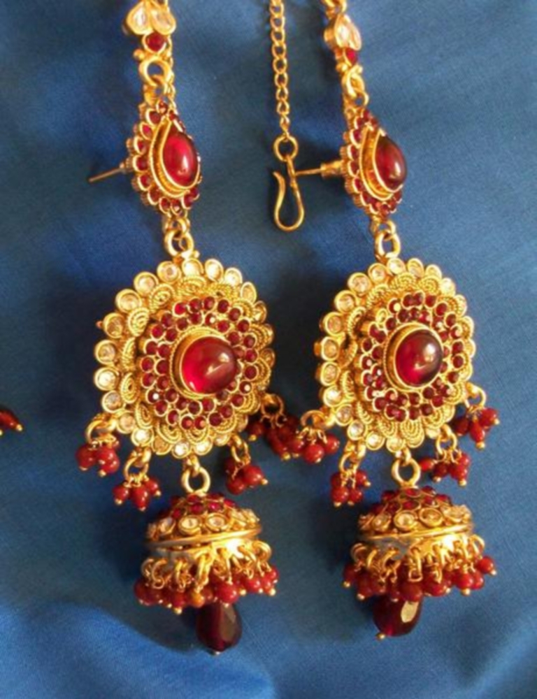 red indian bridal jewelry sets